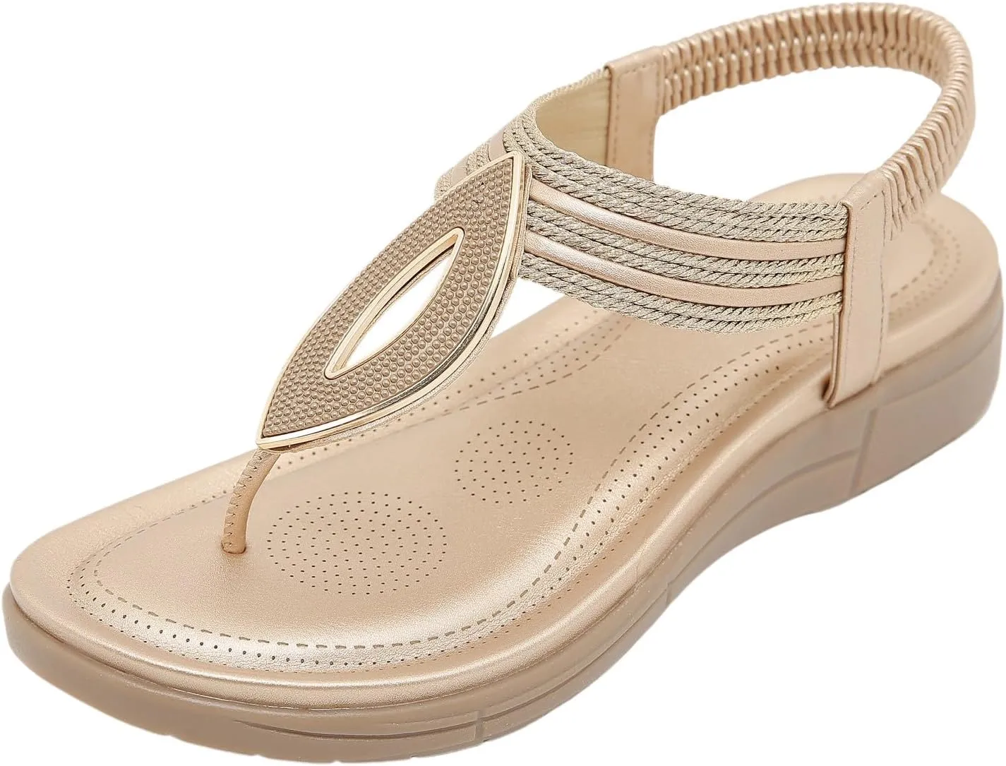Womens Wedge Sandals, Women's Comfortable Orthopedic Sandals Thong Dressy Orthotic Casual Summer Arch Support Sandal